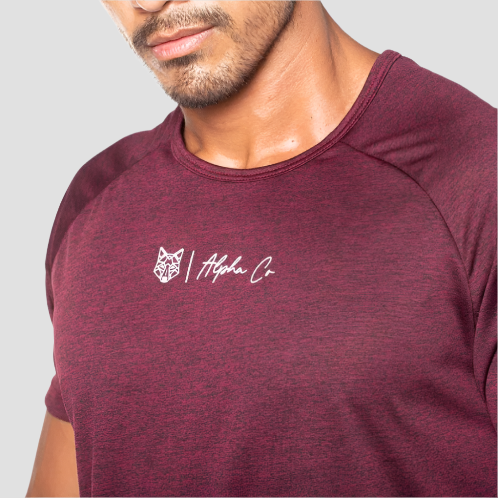 Camiseta Dry Fit New Elite Mescla Vinho