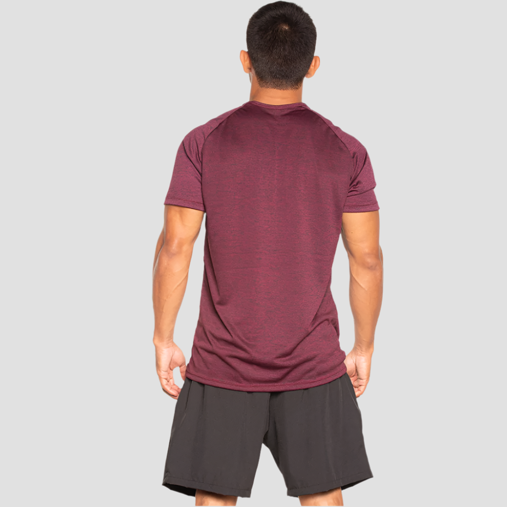 Camiseta Dry Fit New Elite Mescla Vinho