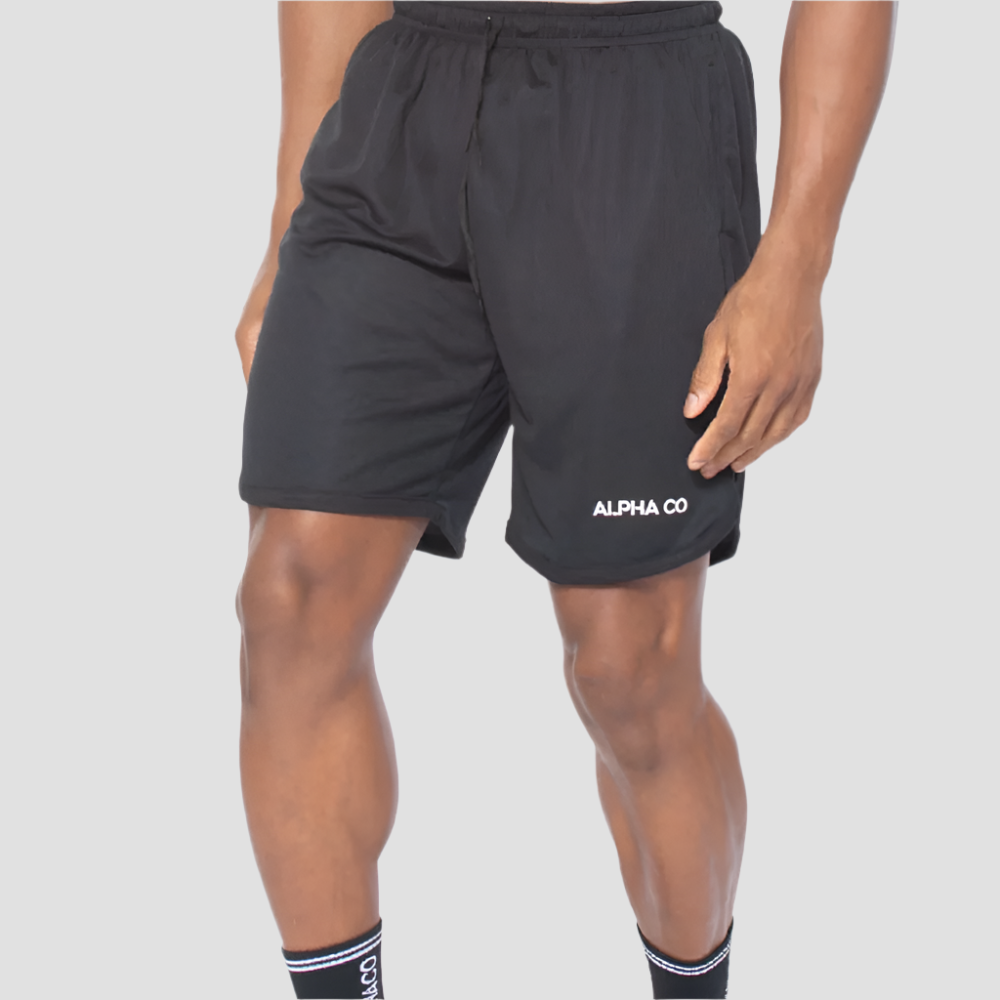 Kit 3 Camisetas Dry Fit Preto + 2 Bermudas Pretas