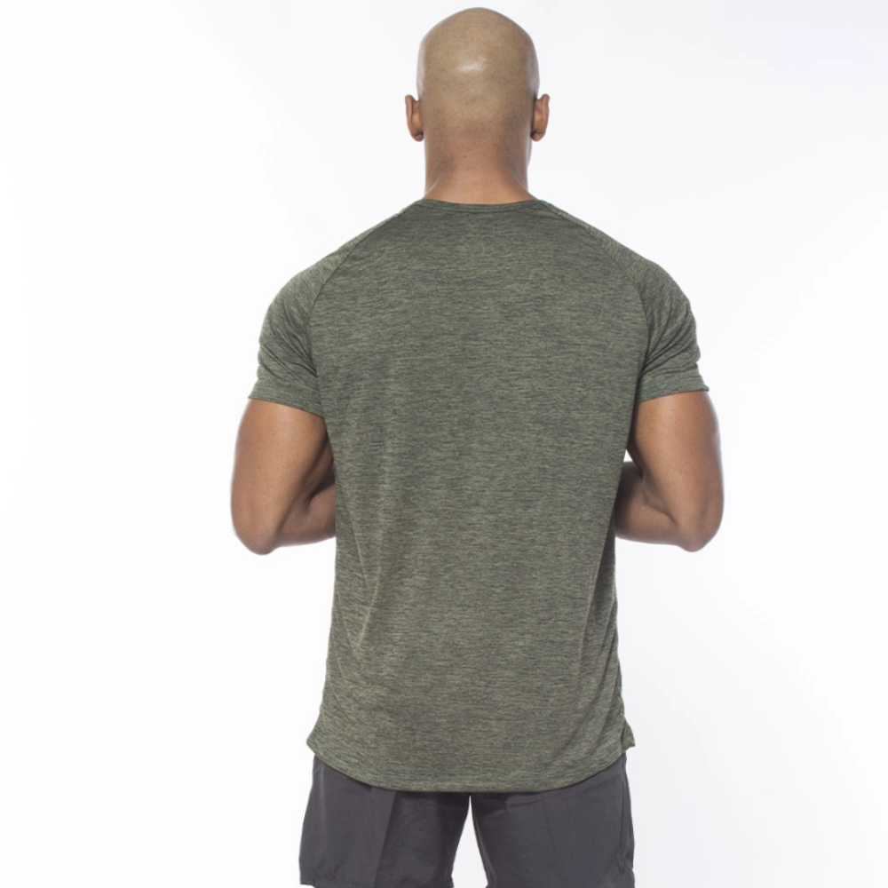 Camiseta Dry Fit Fluid Move Mescla Verde