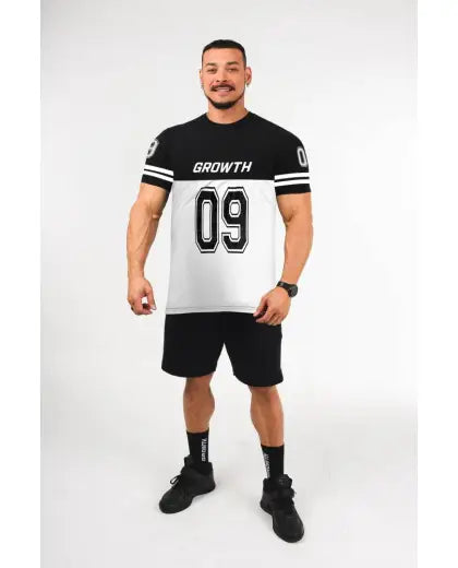 CAMISETA SPORTS BLACK WHITE